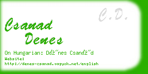 csanad denes business card